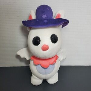 Roblox Adopt Me! Pets White Albino Bat Plush Toy 2024 Halloween No Tag